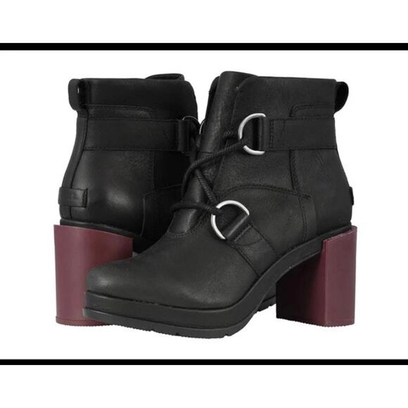 Sorel Shoes - Sorel Margo Lace Wedge  Ankle Boots In Black Sz 10.5